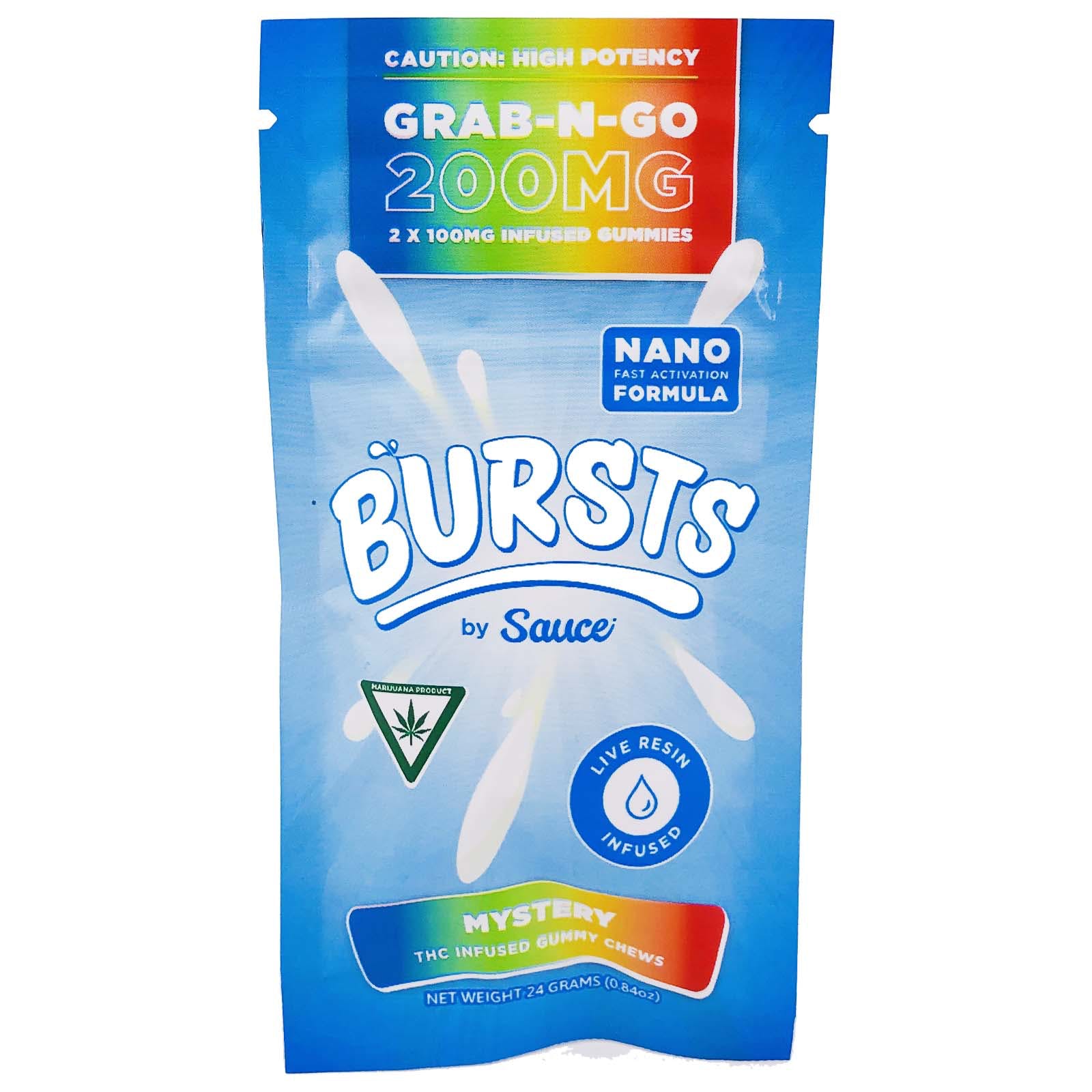 Photograph of product: Sauce: Mystery 200MG Grab-N-Go Bursts