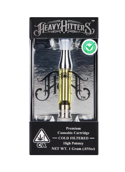 Photograph of product: Heavy Hitters Vape Cartridge 1g Maui Wowie