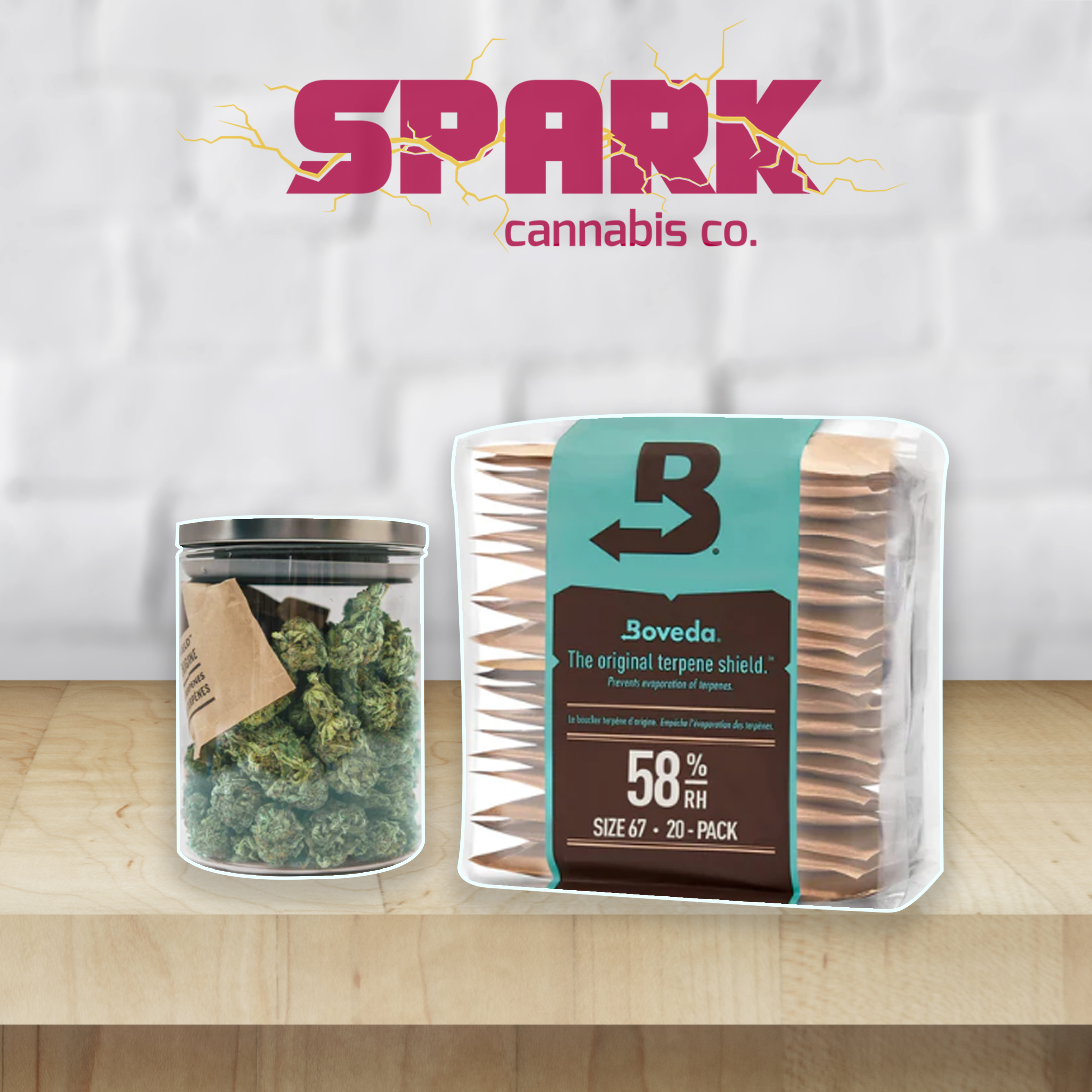 Photograph of product: Boveda Humidity 67 GR 100pk