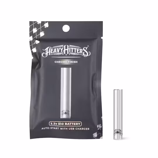 Photograph of product: Heavy Hitters | Battery 3.2v | Black Auto Start + Charger