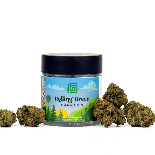 Photograph of product: Rolling Green - Gelato - Flower - 3.5g