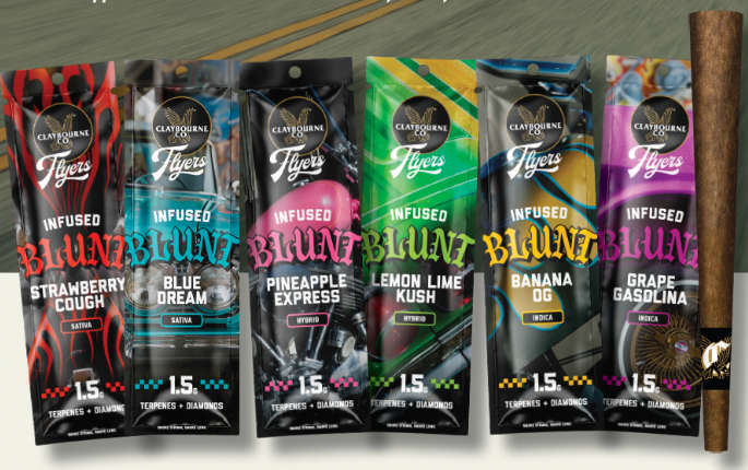 Photograph of product: Lemon Lime Kush Flyers Infused Blunt