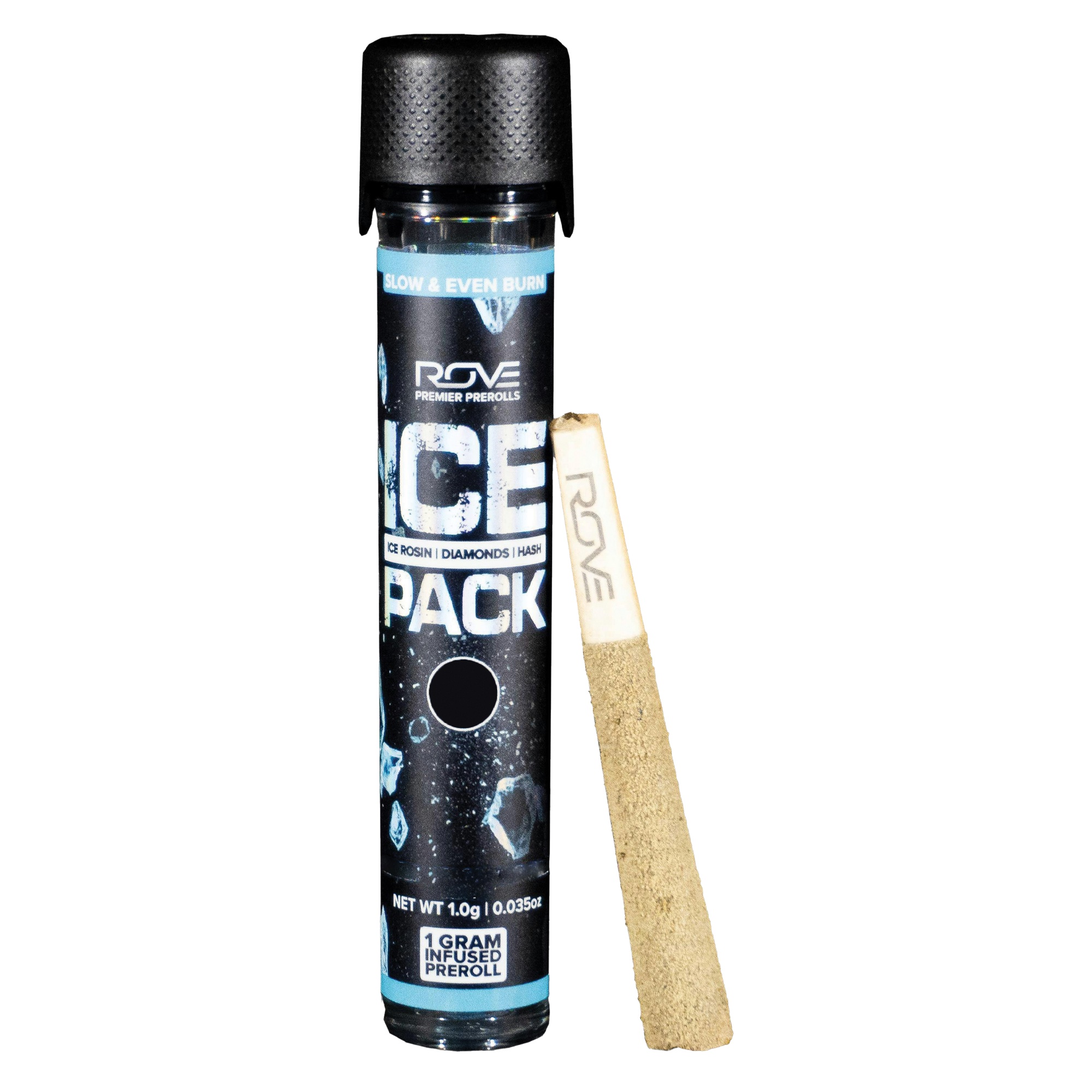 Photograph of product: Infused PreRoll Rove Ice Pack Grape Stomper OG