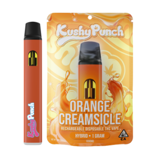 Photograph of product: Kushy Punch Orange Creamsicle Hybrid AIO 1g