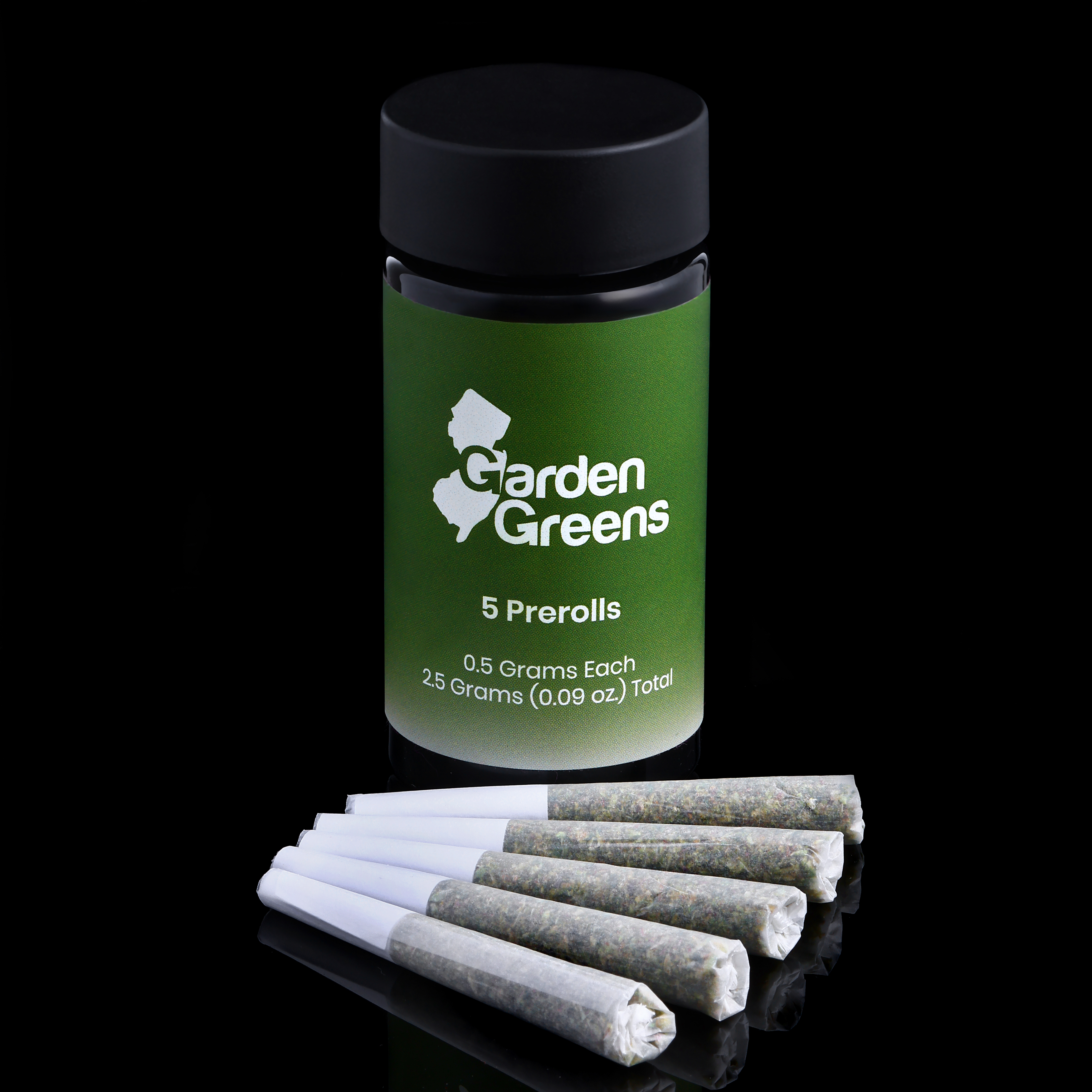 Photograph of Product: Garden Greens Rainbow Mochi Pre-rolls 5pk (REC)