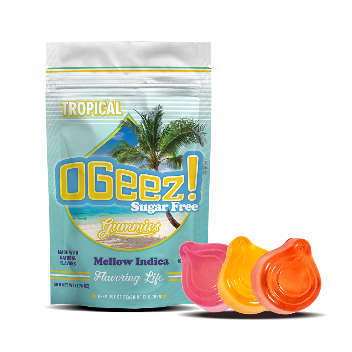 Photograph of product: Gummy | 10pk | Sugar Free | Mellow (Oui'd) 100mg