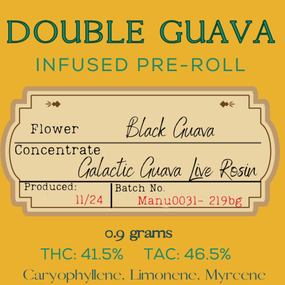 Photograph of product: Birdland | Double Guava | .9g Infused Pre Roll