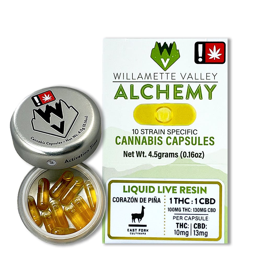 Photograph of product: Corazon De Pina Capsules - 1:1 CBD