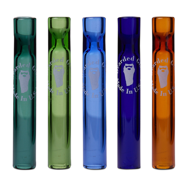 Photograph of product: Bearded Glass Chillum (Assorted Colors)