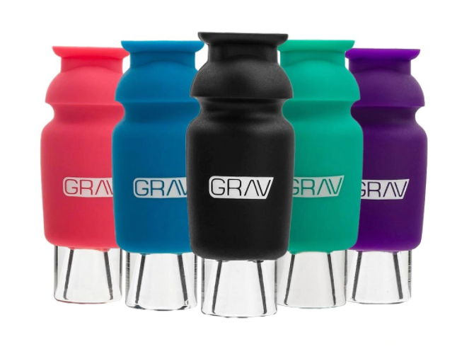 Photograph of product: Grav Silicone-Capped Glass Crutch