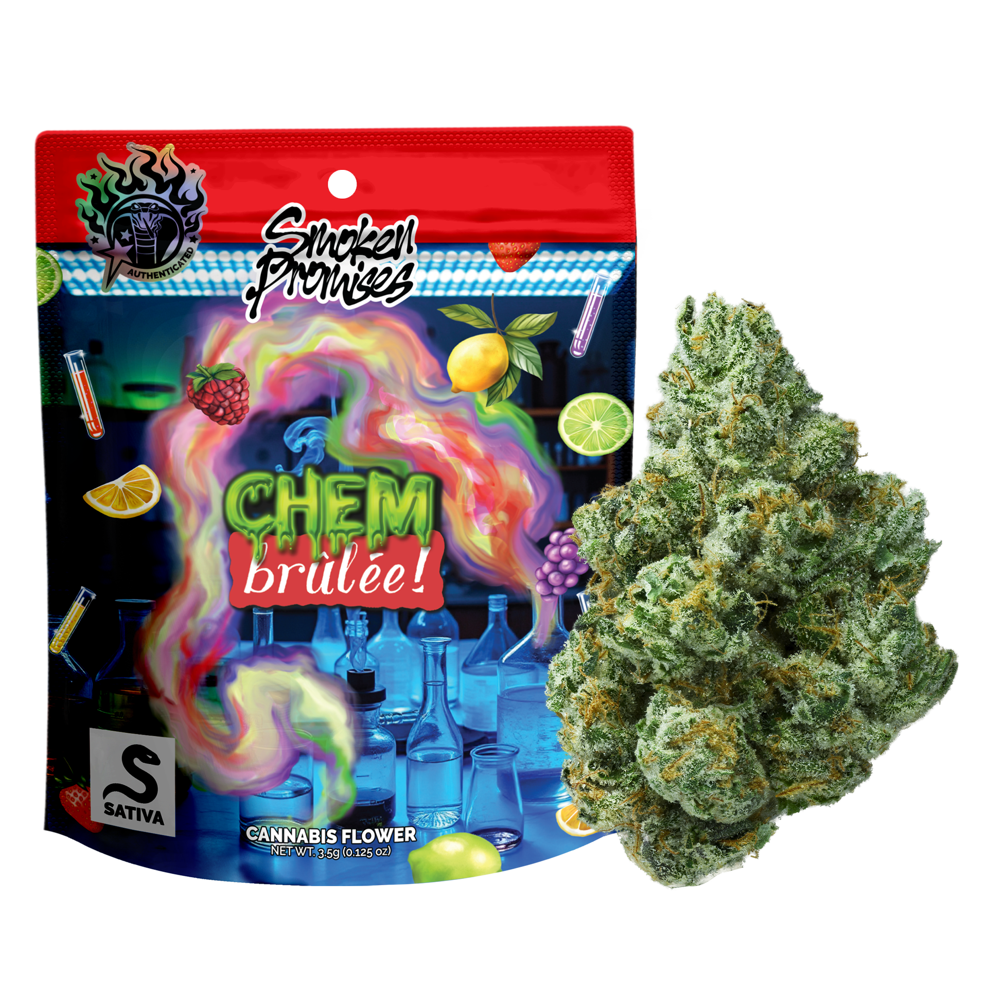 Photograph of product: Smoken Promises - Flower - Chem Brulee (S) (3.5g)