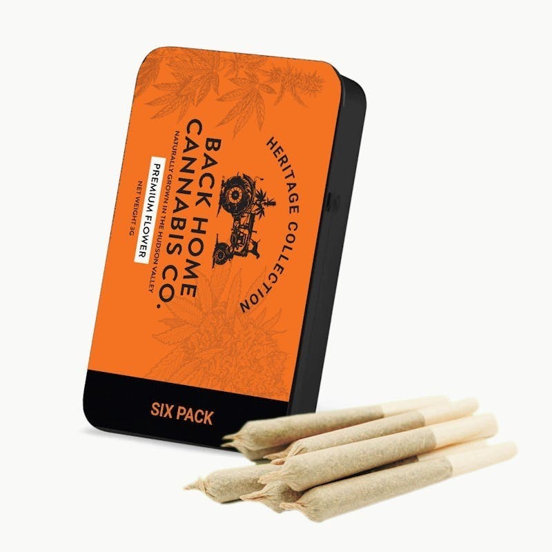 Photograph of product: Back Home Oui'd Co. - Acapulco Gold (Oui'd) Pre-Rolls 6pk