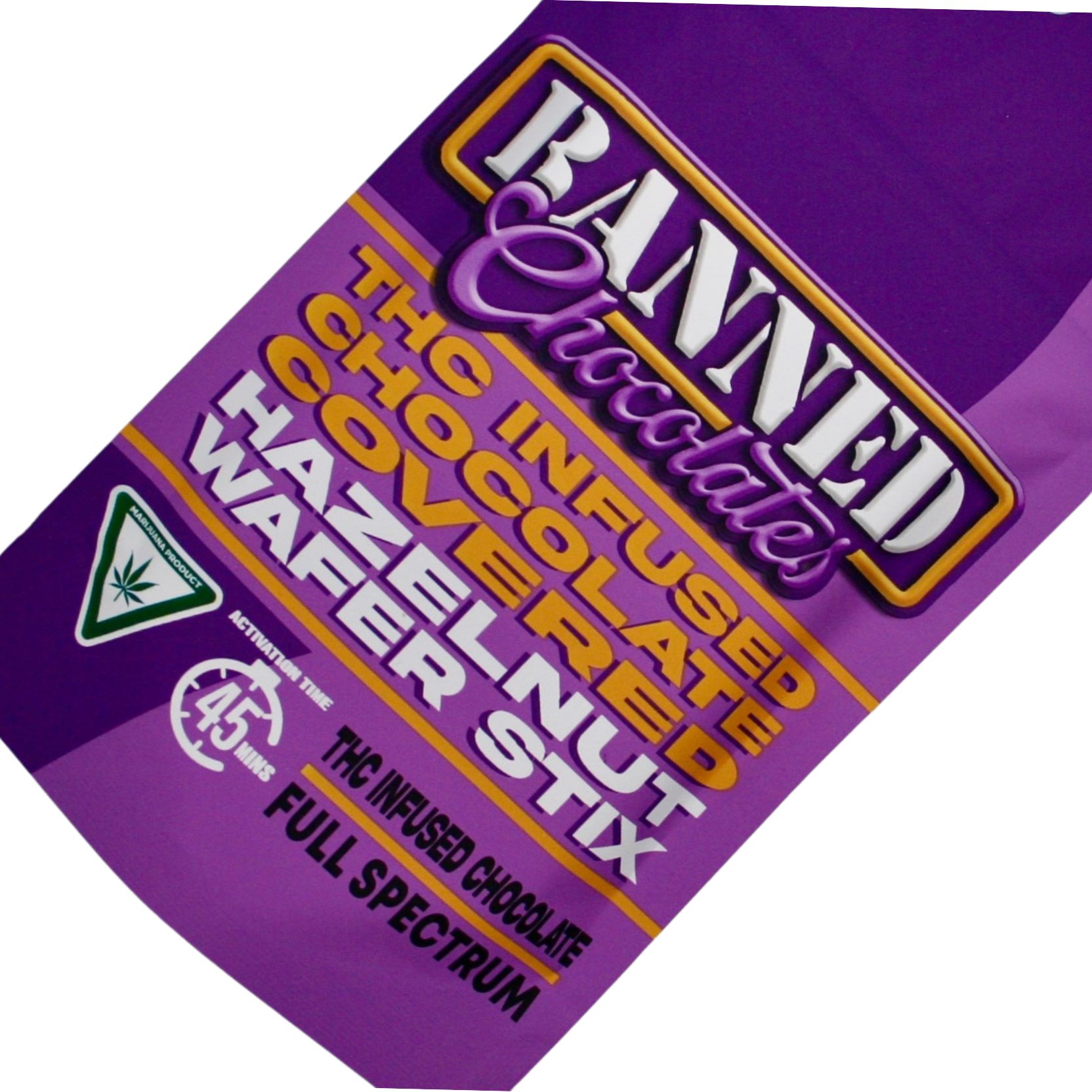 Photograph of product: BANNED | WAFER STIX 200MG (3 PK) | HAZELNUT