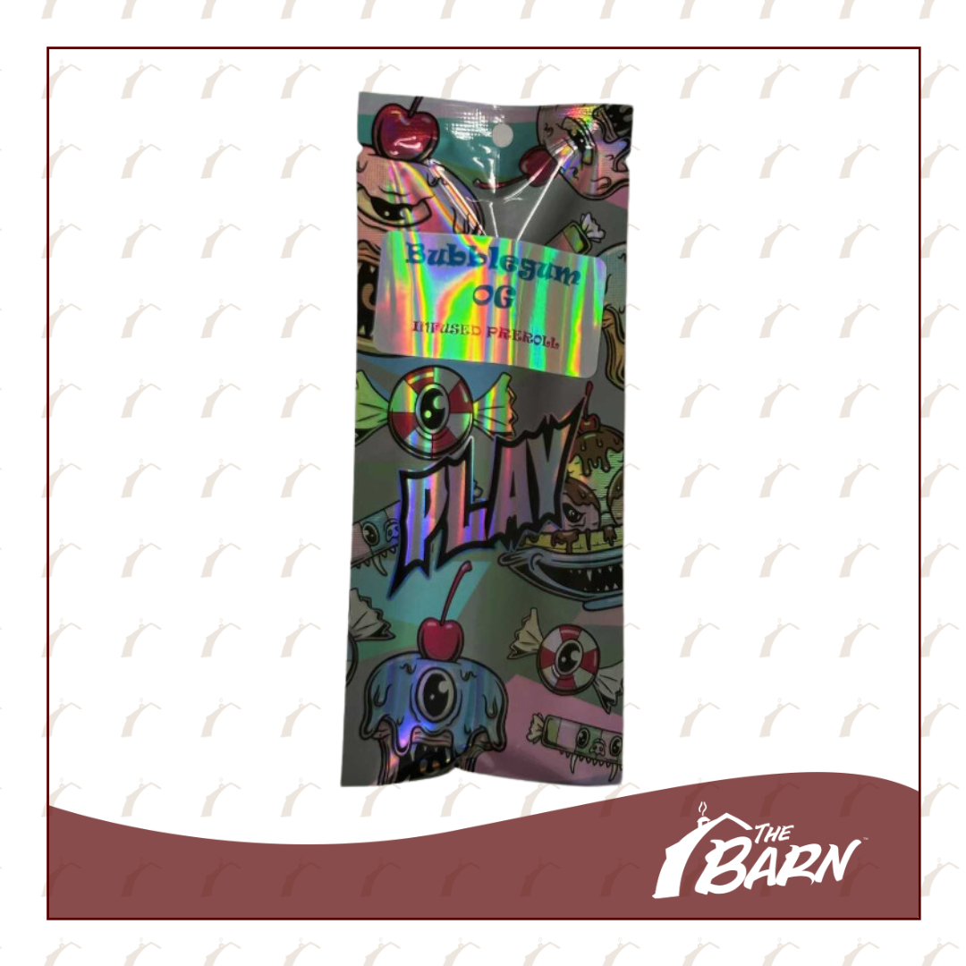 Photograph of product: Play 1.2g Infused Preroll - Bubblegum OG - REC