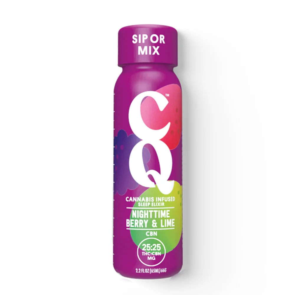 Photograph of product: Oui'd Quencher - Beverage Shots 1:1 - Berry and Lime (I) (25mg:25mg TH-oui/CBN)