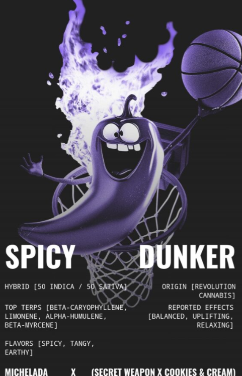 Photograph of product: Flower - Revolution - Spicy Dunker (H) - 3.5g