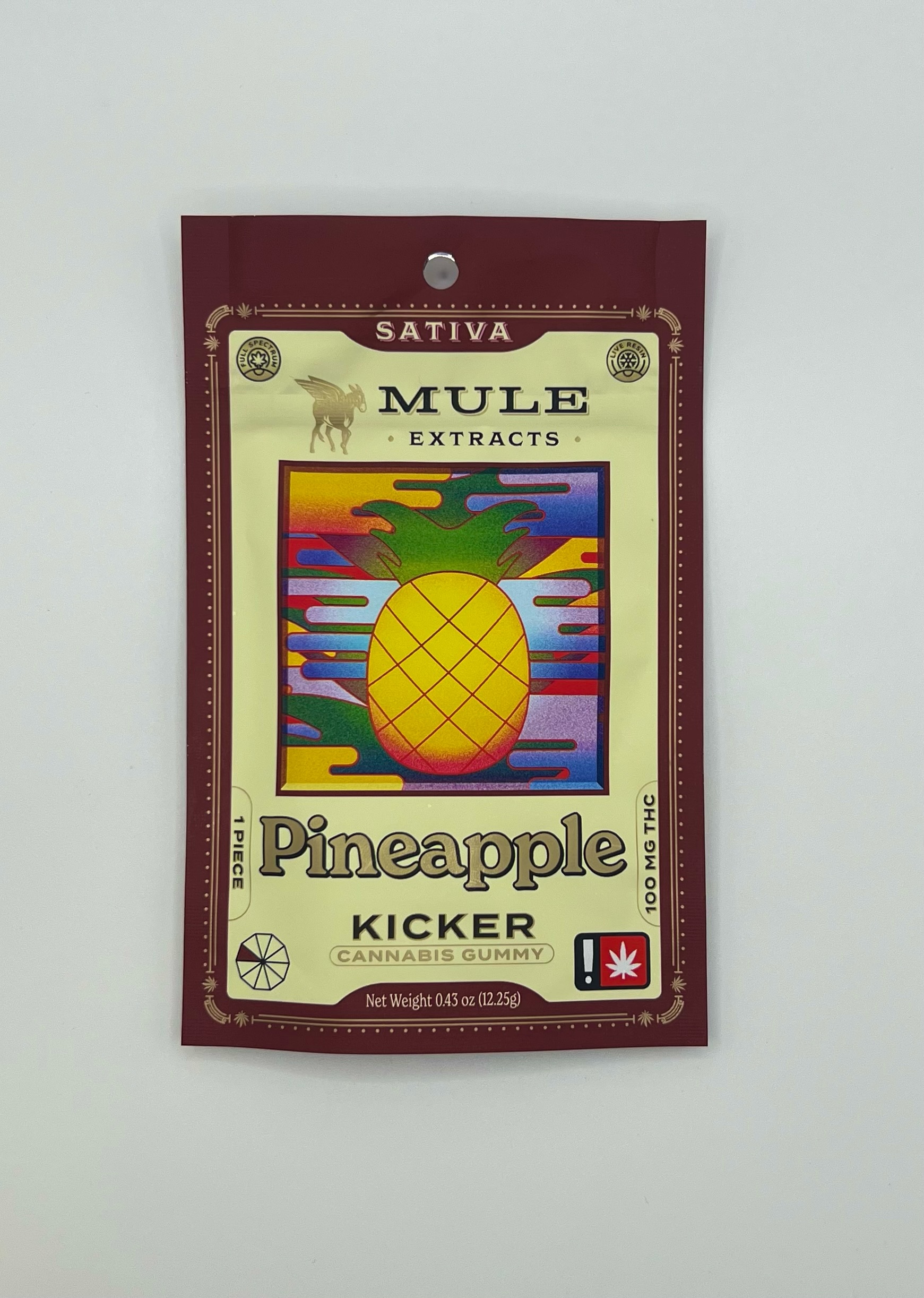 Photograph of product: Mule | Pineapple | 100mg 1-Piece Gummy