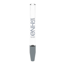 Photograph of product: White Rhino - Quartz dab straw w/ silicone cap