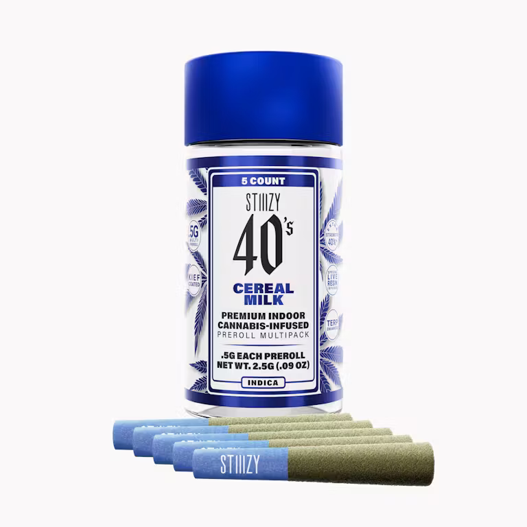 Photograph of product: CEREAL MILK - 40's Infused Preroll 5 Pack