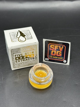 Photograph of product: SFV OG Live Sugar Sauce | Five Star Extracts | 1g