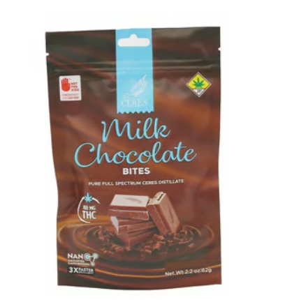 Photograph of product: Ceres Oui'd Milk Choco. 10pk 100mg