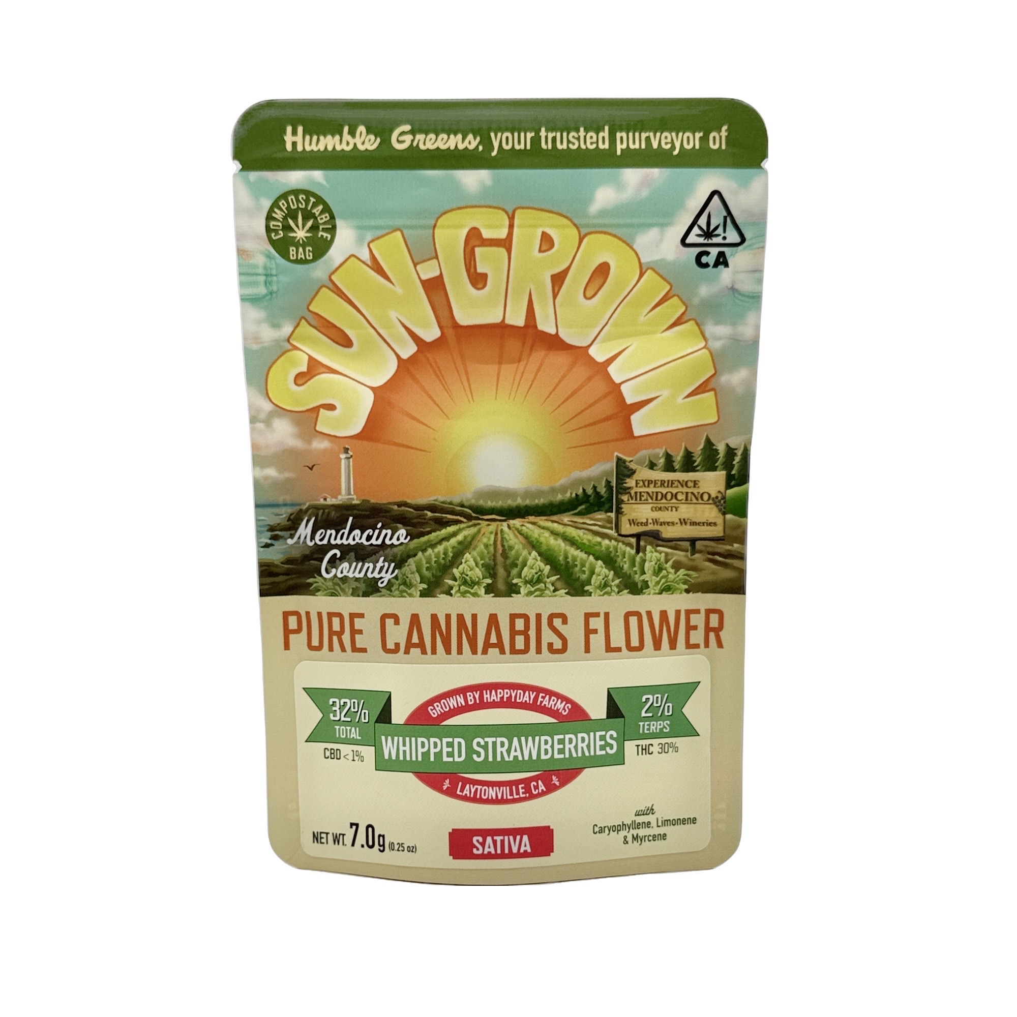 Photograph of product: WHIPPED STRAWBERRIES QUARTER OUNCE