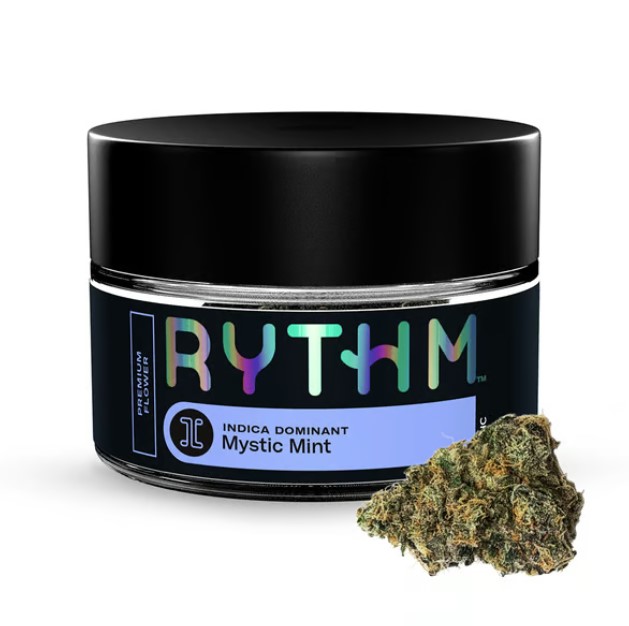 Photograph of product: 3.5g Mystic Mint Premium Flower
