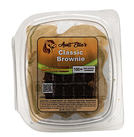 Photograph of product: Aunt Ellie's: Classic Brownie Ind 100mg
