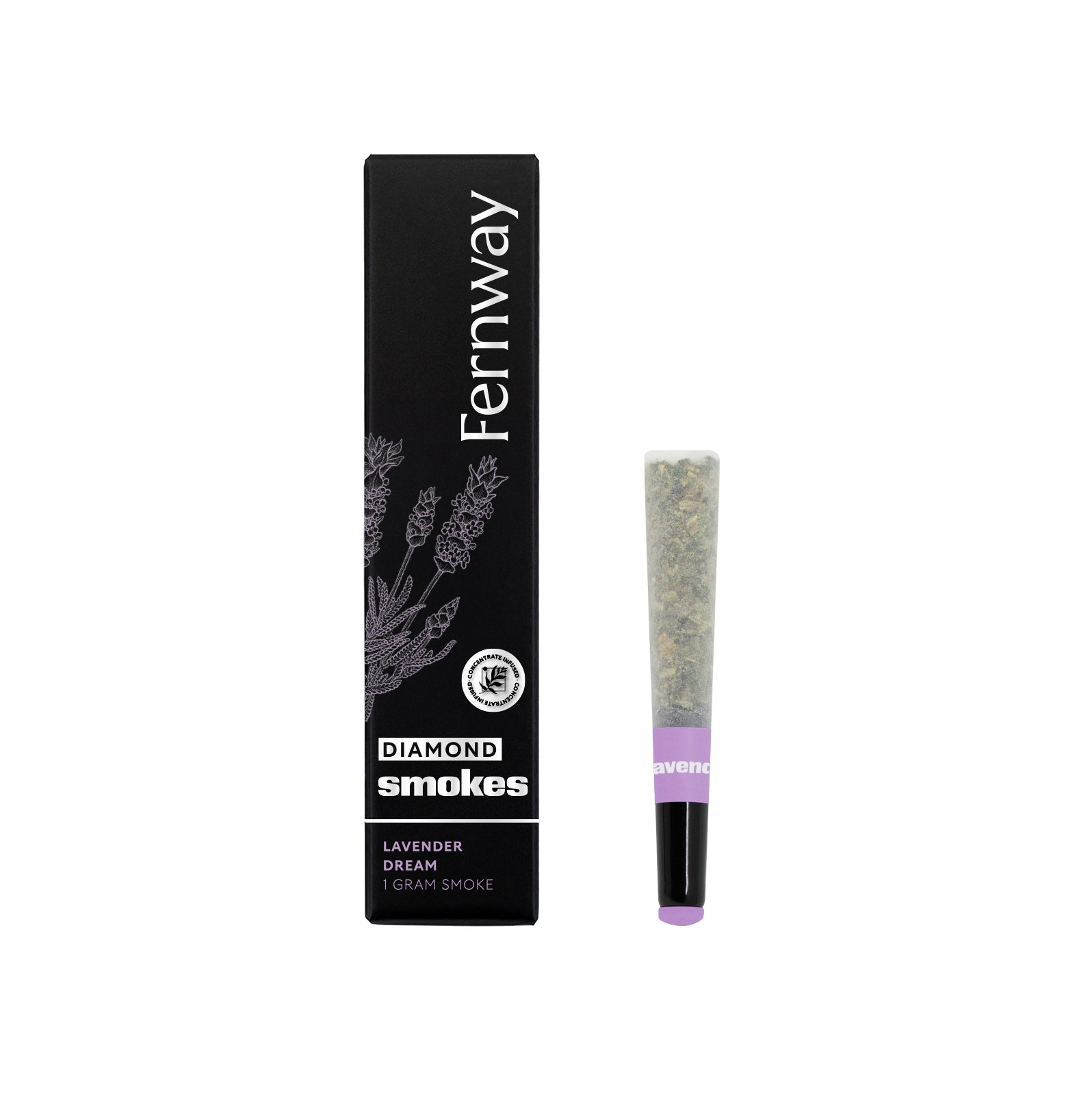Photograph of product: Fernway - Lavender Dream - 1g Diamond Joint - Oui'd - 1g