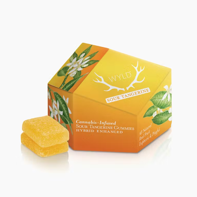 Photograph of product: Wyld Sour Tangerine Gummy (H) 100mg