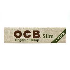 Photograph of product: OCB | Organic Hemp | Slim Kingsize | Paper & Tips
