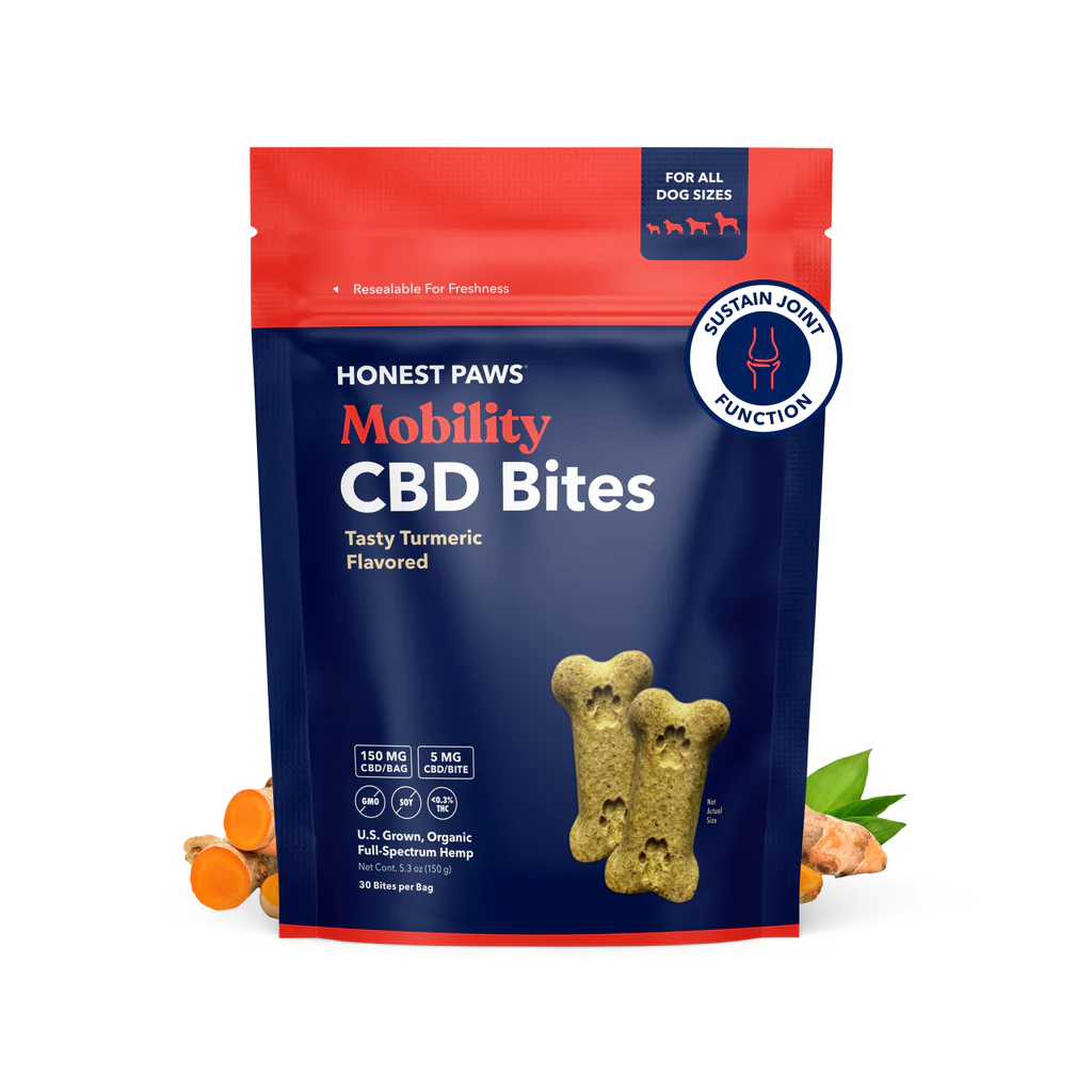 Photograph of product: Honest Paws | Mobility Blend CBD Dog Treats | 150mg