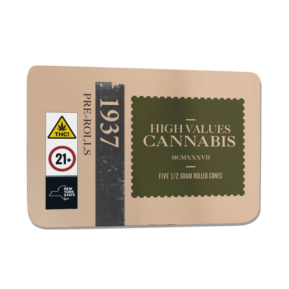 Photograph of product: 1937 | GMO Jungle Cake | 0.5g/5pk Pre Roll Pack