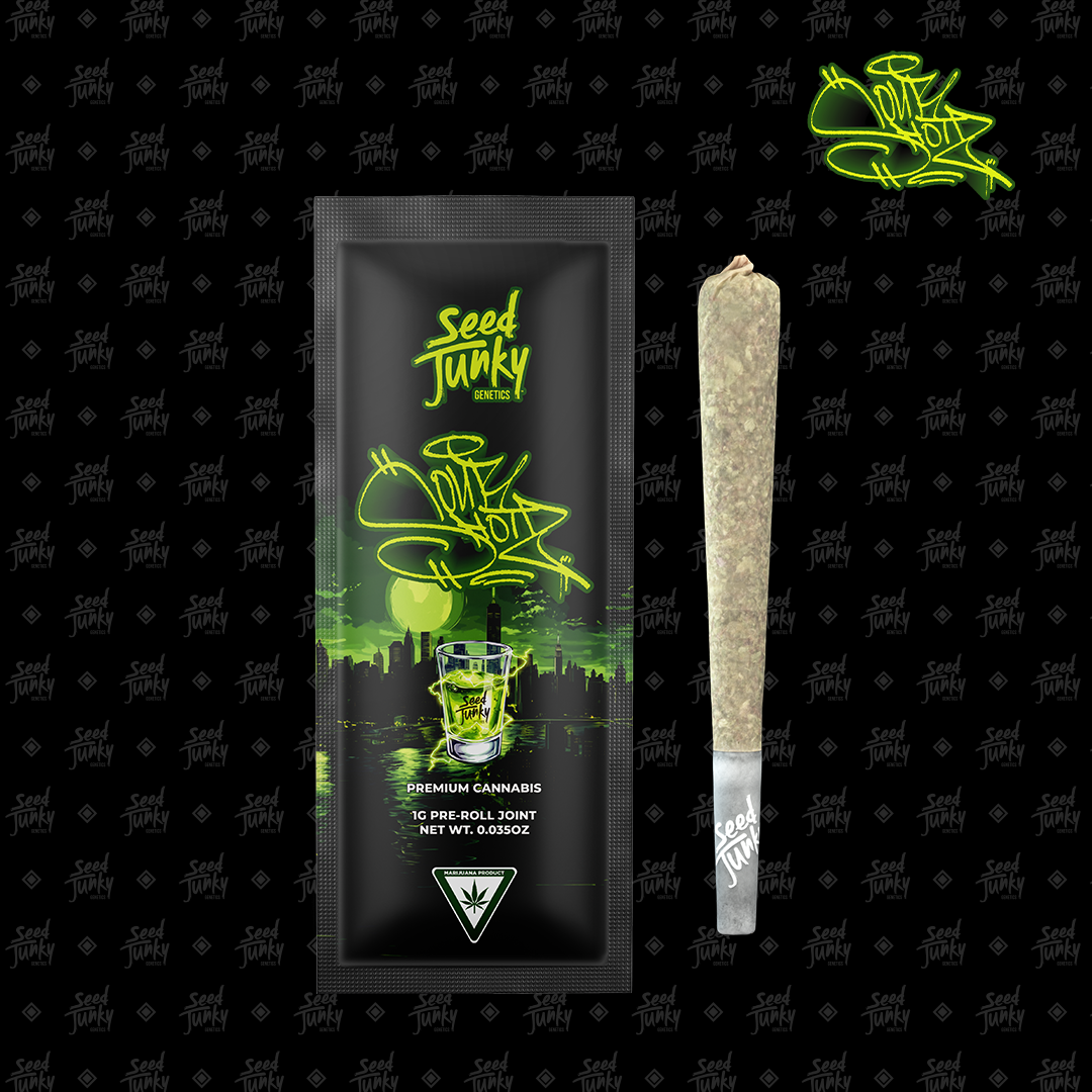 Photograph of product: Seed Junky Pre-roll | Sour Shotz