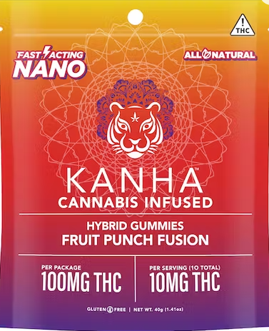 Photograph of product: Fruit Punch Fusion Nano Gummies (100mg)