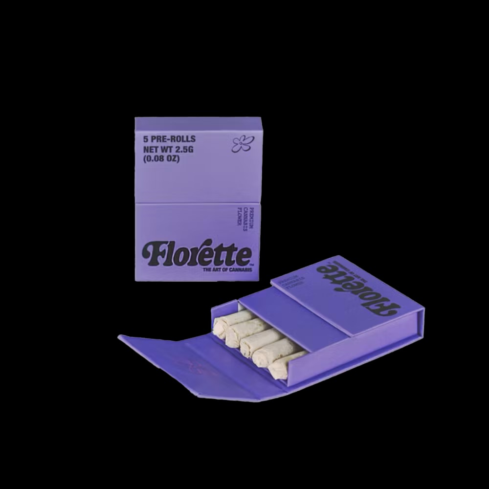 Photograph of product: Florette - Pre Roll 5pk - Tahoe OG - 2.5g