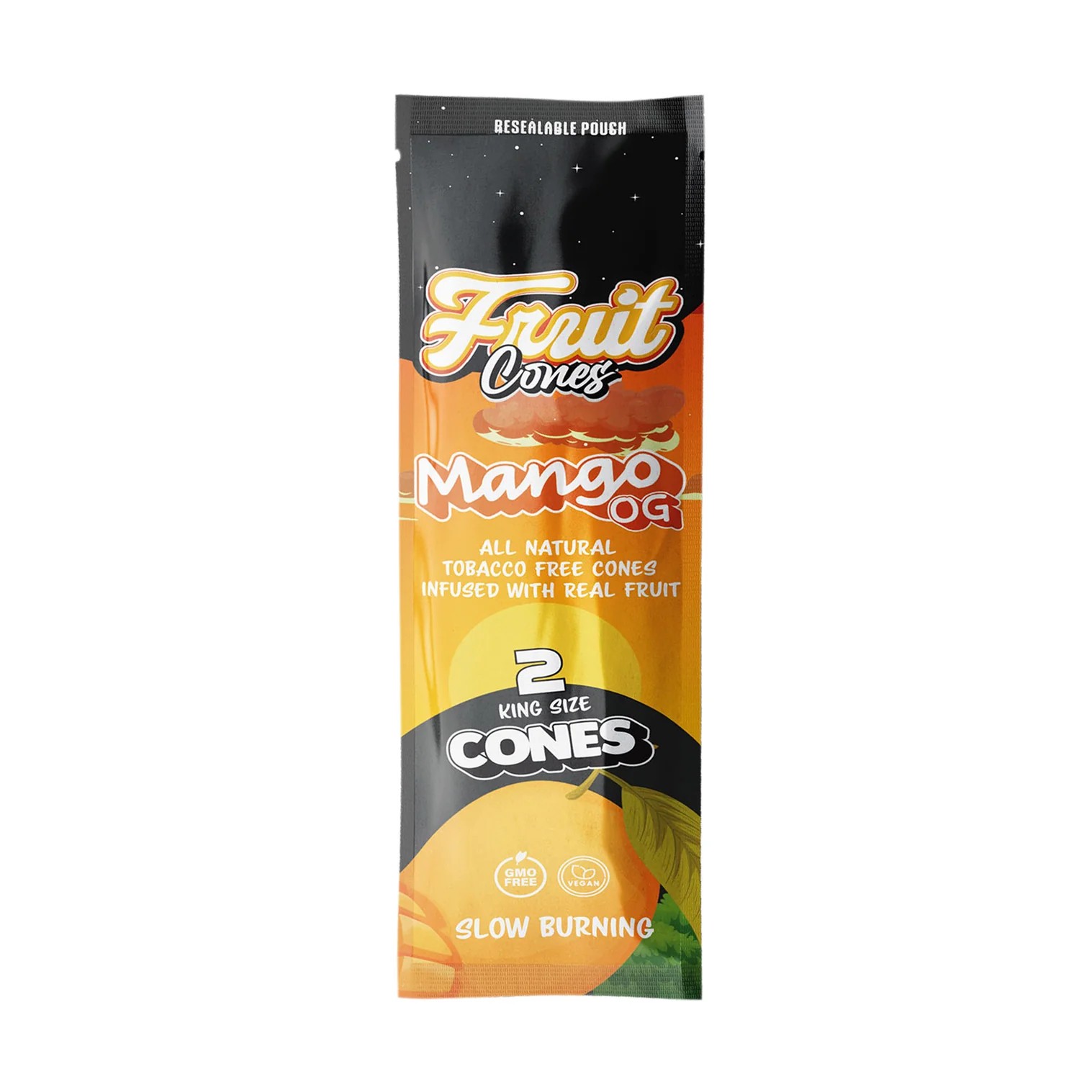 Photograph of Product: Fruit Cuts Natural Pulp Cones King Size - Mango OG