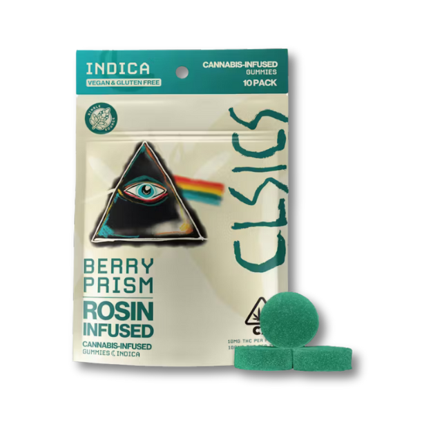 Photograph of product: Berry Prism (10pk/100mg) Live Rosin Gummies [I]
