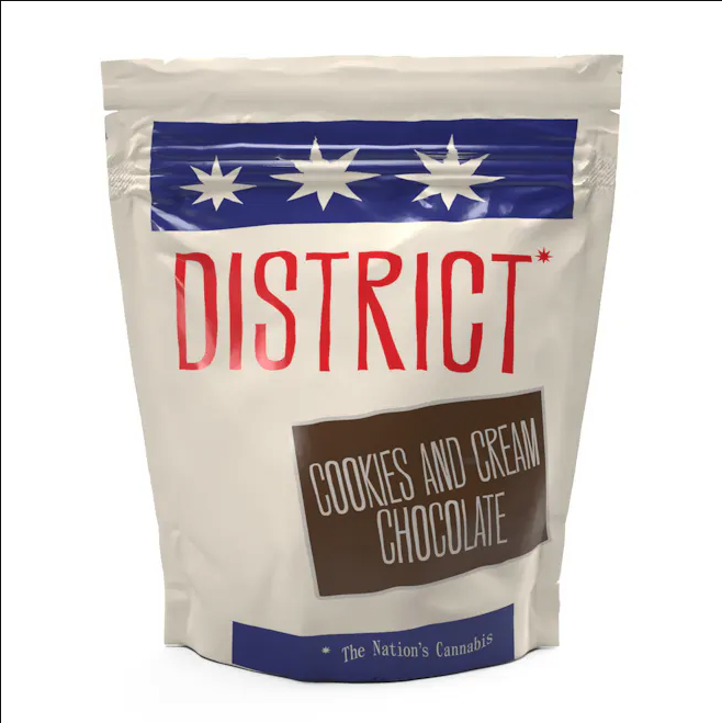 Photograph of product: Cookies and Cream White Chocolate (10-PACK) 10mg/Piece (100MG TH-oui)