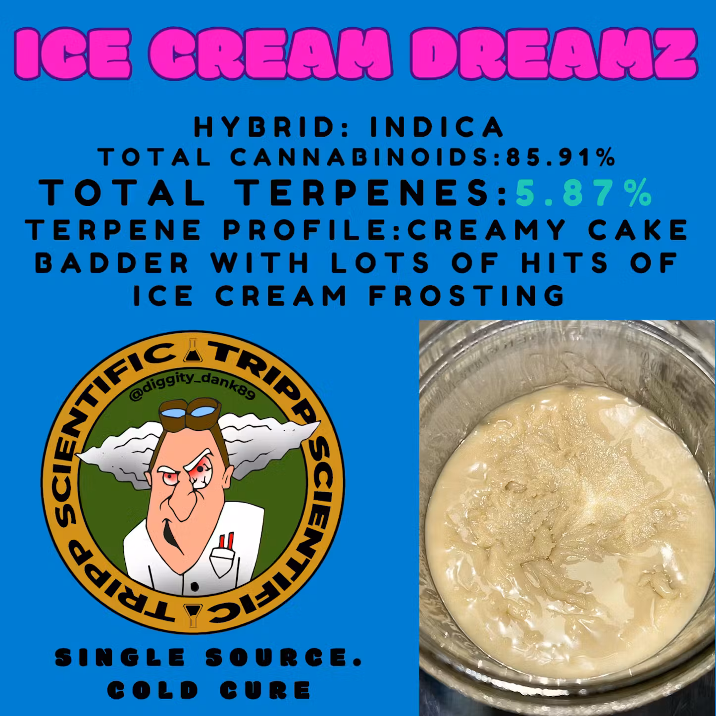 Photograph of product: Jayde Farms | Ice Cream Dreamz | Cold Cure Rosin