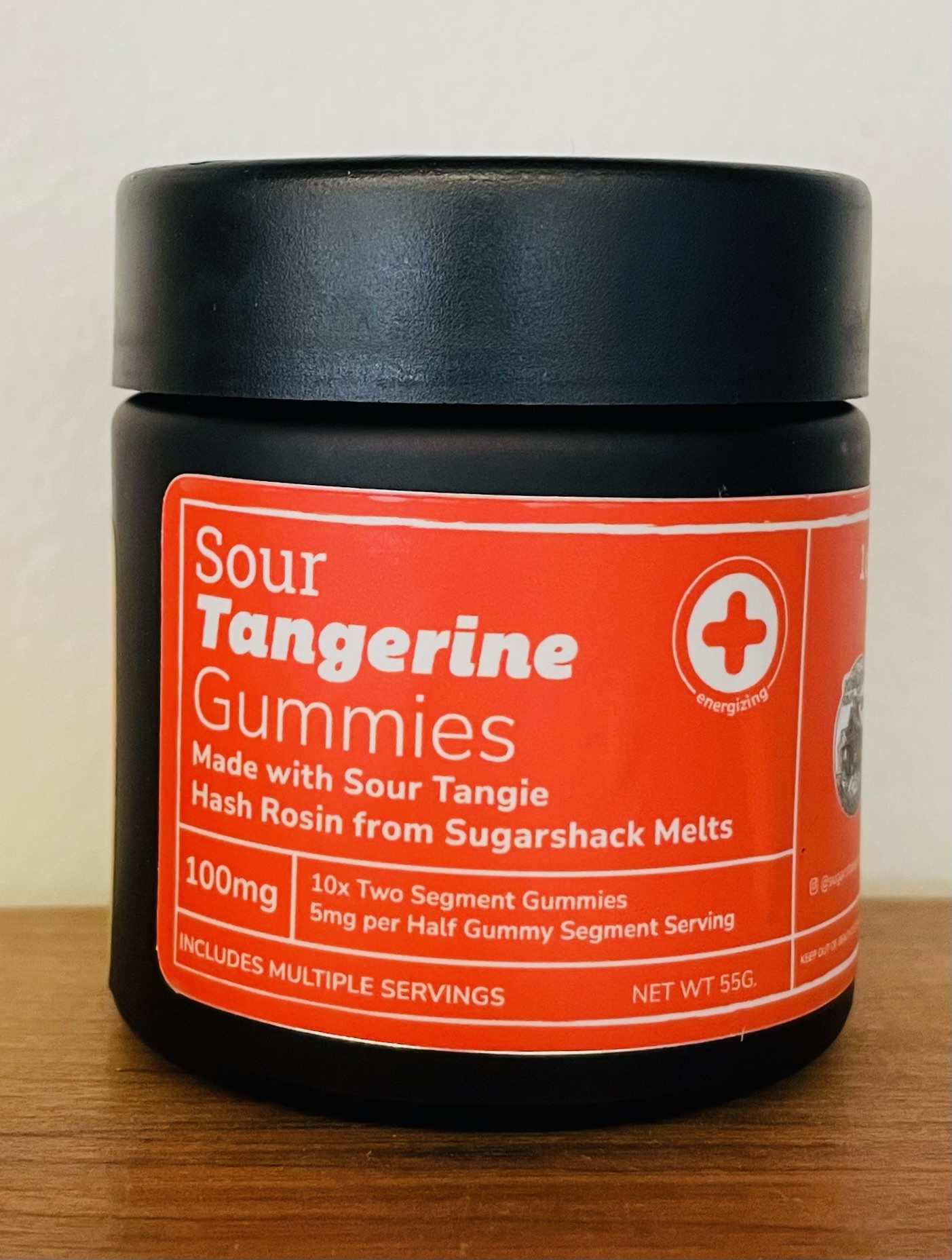 Photograph of product: Haute & Heady | Sour Tangie Rosin Gummies | Edibles | 5 mg x 20