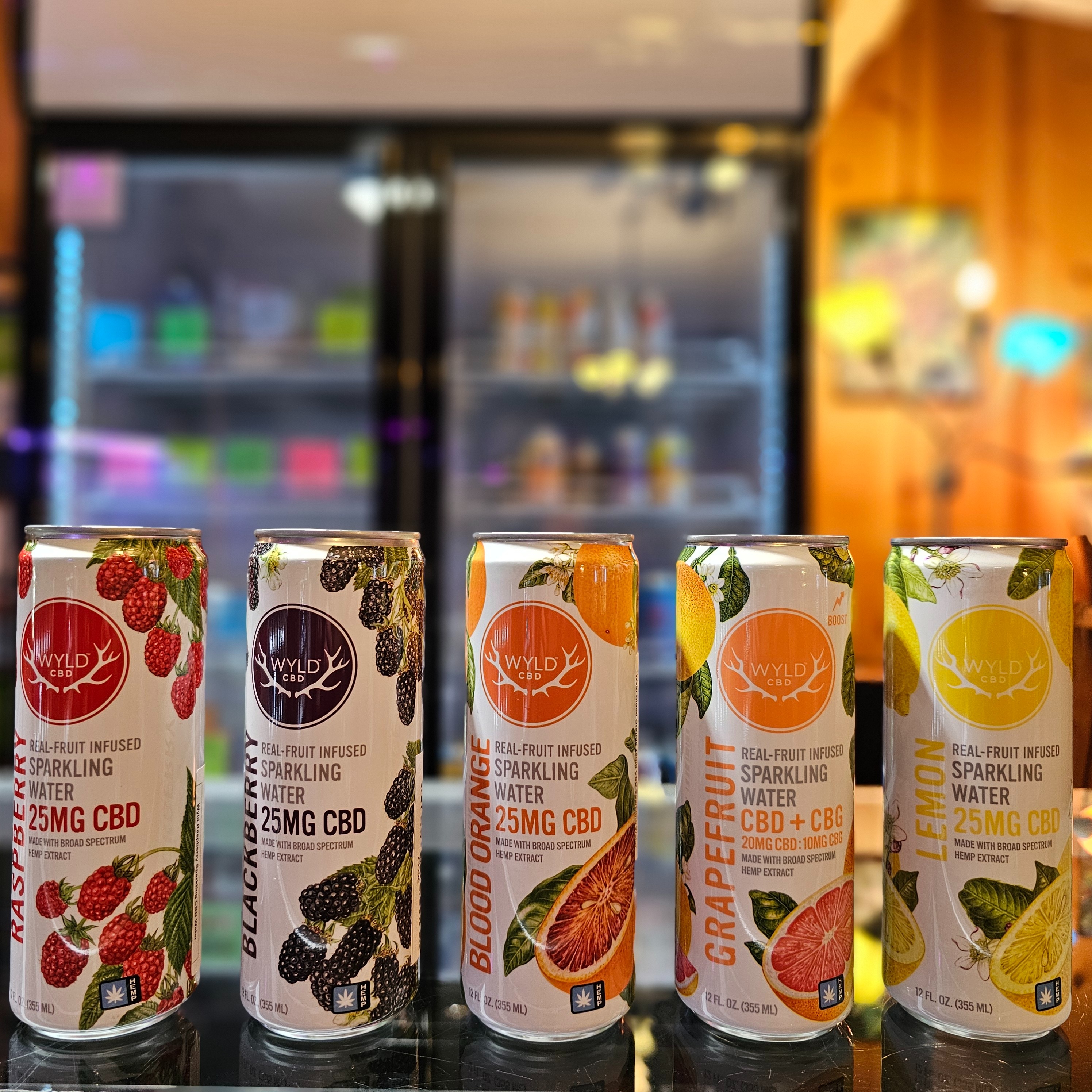 Photograph of Product: Wyld Grapefruit CBD+CBG Sparkling Water