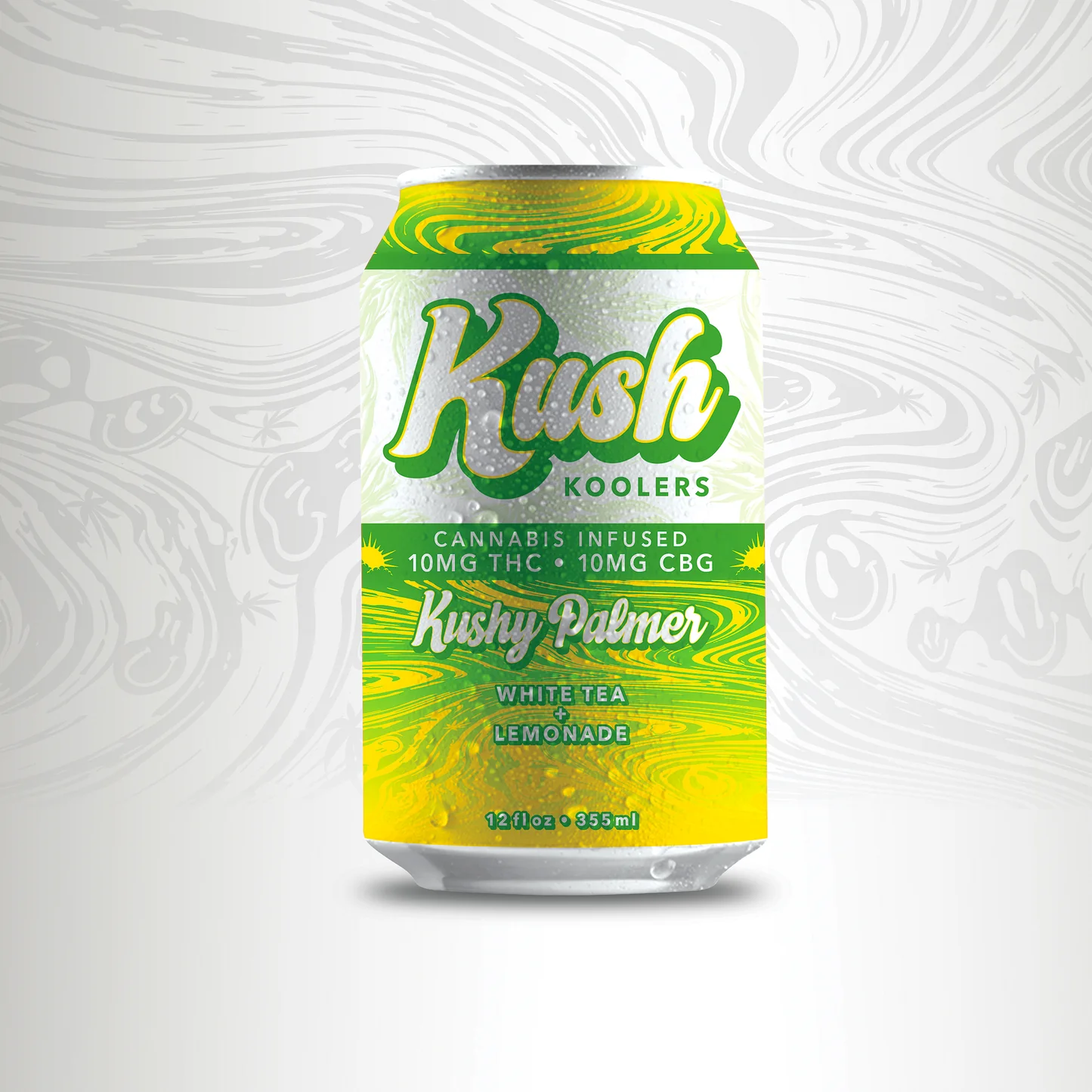 Photograph of product: Kush Koolers - Kushy Palmers - 10mg TH-oui 10mg CBD - 12oz