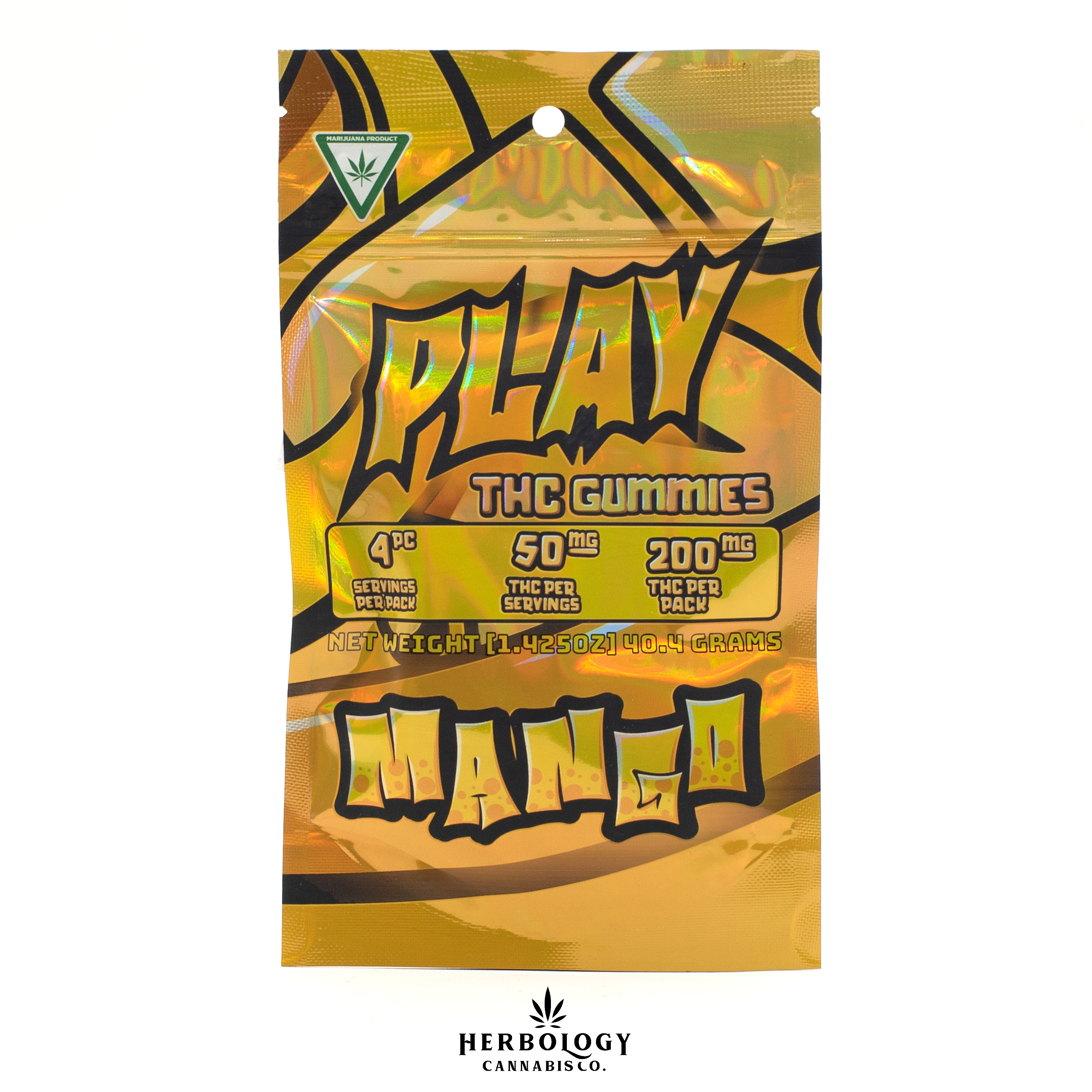Photograph of Product: Play | Gummy | Mango | 200mg
