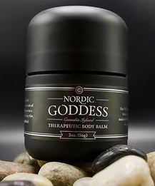 Photograph of product: Nordic Goddess Body Balm XL 1:1 TH-oui/CBD 500mg
