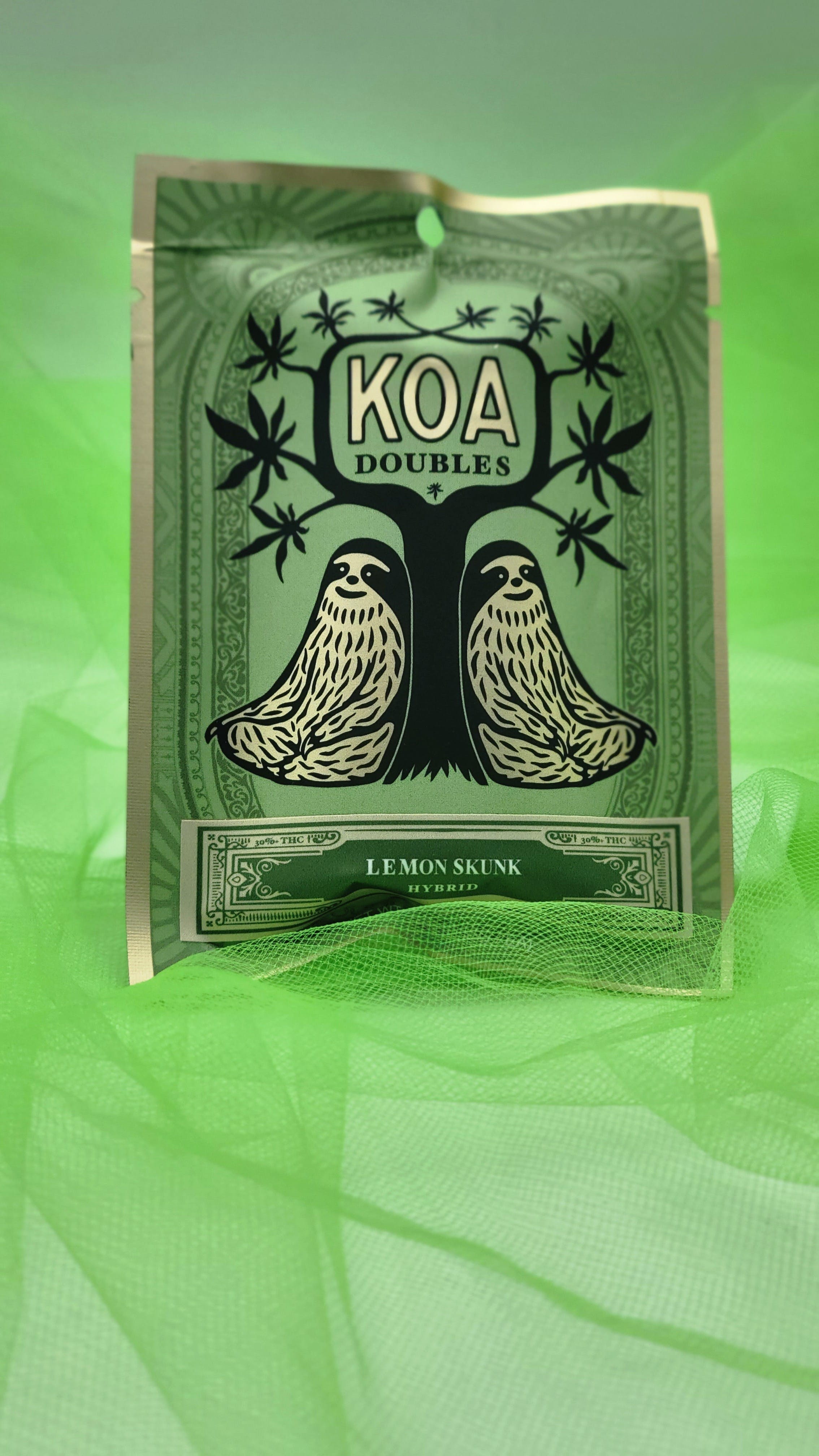 Photograph of product: Koa Infused (Hybrid) - Lemon Skunk + No Brakes Live Resin - Doubles