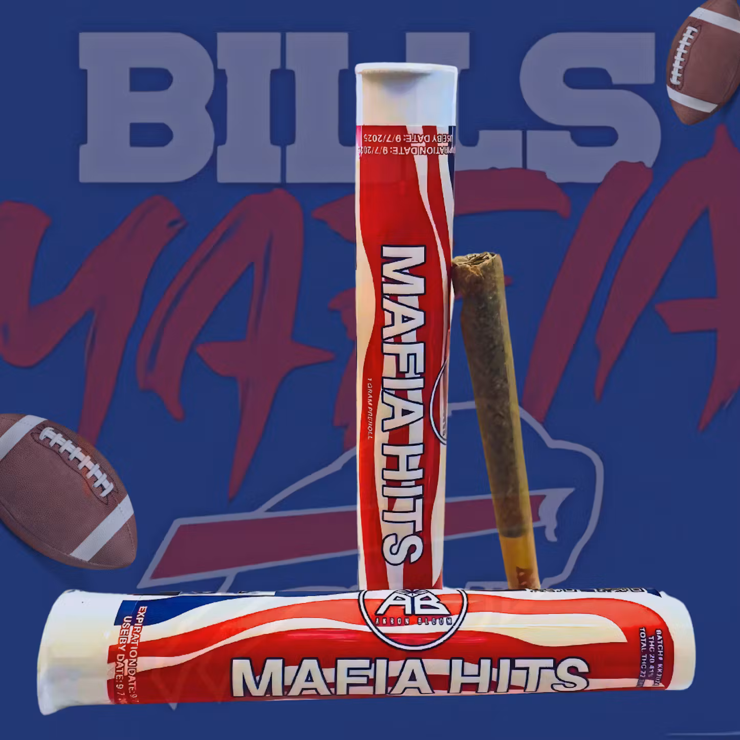 Photograph of product: Akron Bloom - Pre-Roll - Mafia Hits ZOAP (H)