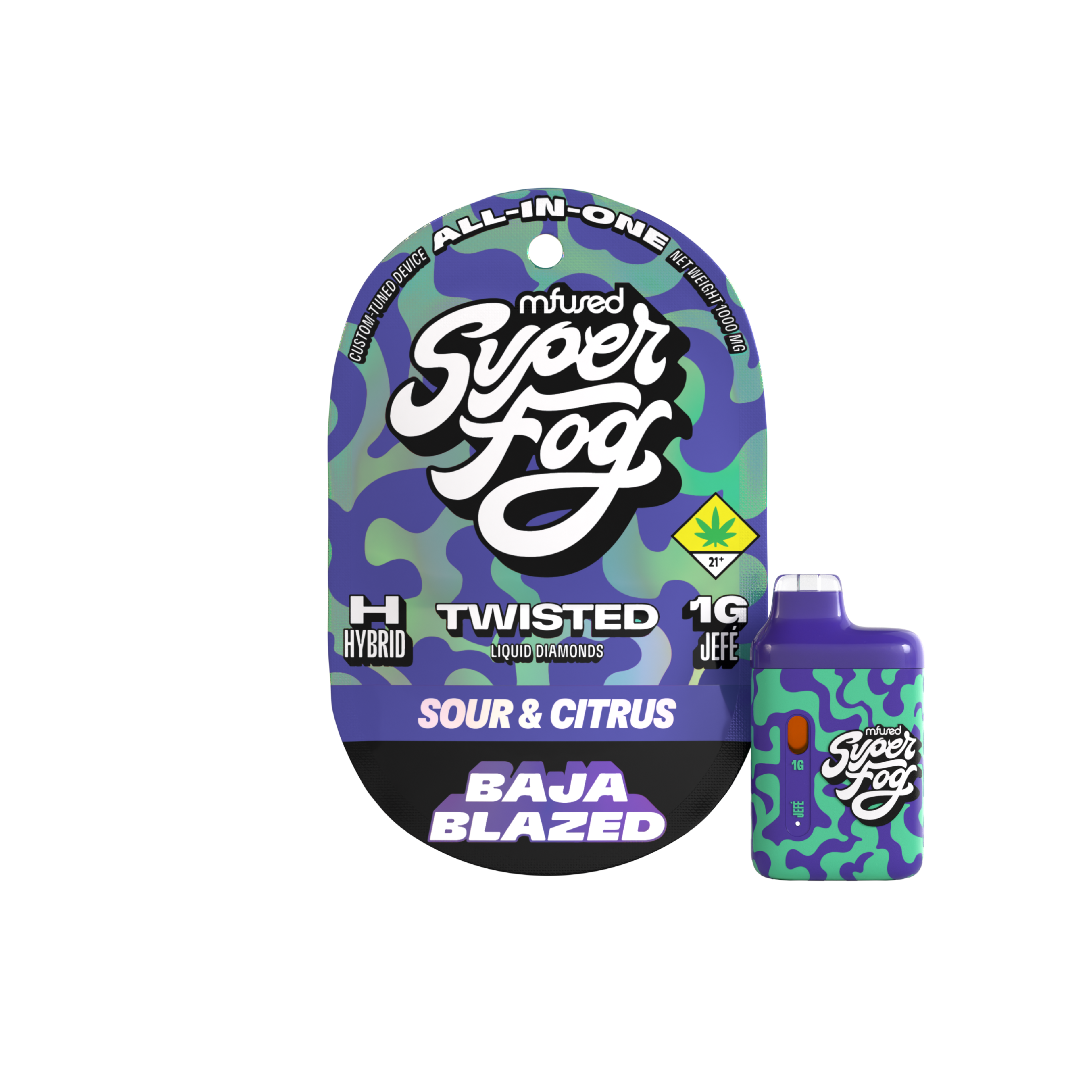 Photograph of product: TWISTED Liquid Diamonds 1g Jef - Baja Blazed (DOH)