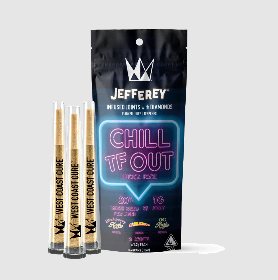 Photograph of product: WCC "Chill TF Out" Jefferey Prerolls Multi Pack (I) 3.6g