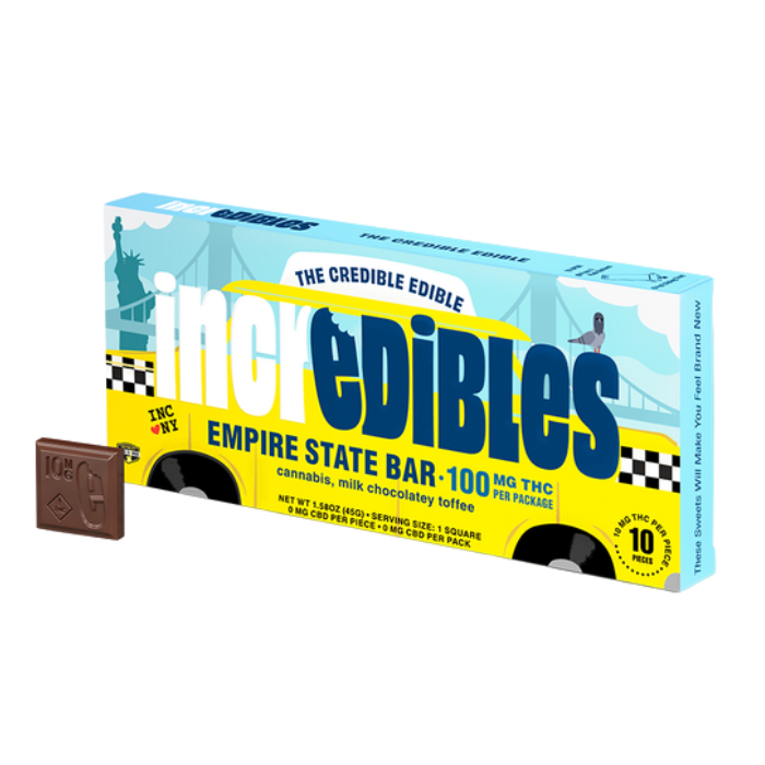 Photograph of product: Incredibles | Empire State Bar | Chocolate | 100mg